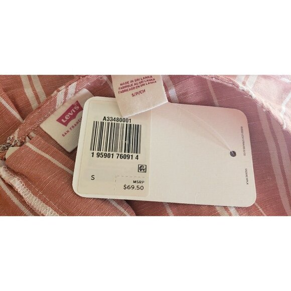 NWT $69.50 LEVI'S WOMENS BRICK STRIPED RORI ROMPER SIZE SMALL - Picture 9 of 9